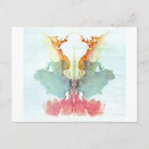 Der Rorschach-Test Klecksografien Tafel 9 Mensch Postkarte