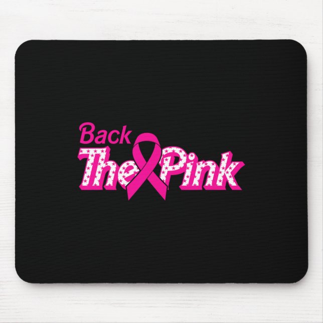 Der rosa Brustkrebs unterstützt den Krebskrieger Mousepad (Vorne)