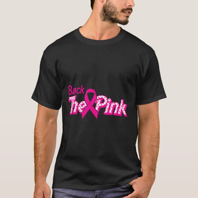 Der rosa Brustkrebs unterstützt den Krebskrieger T-Shirt (Vorderseite)