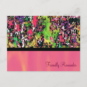 Der rosa Designer ~ Postkarte