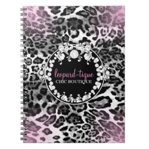 Der rosa Leopard-Tique 311 verblassen Notizblock
