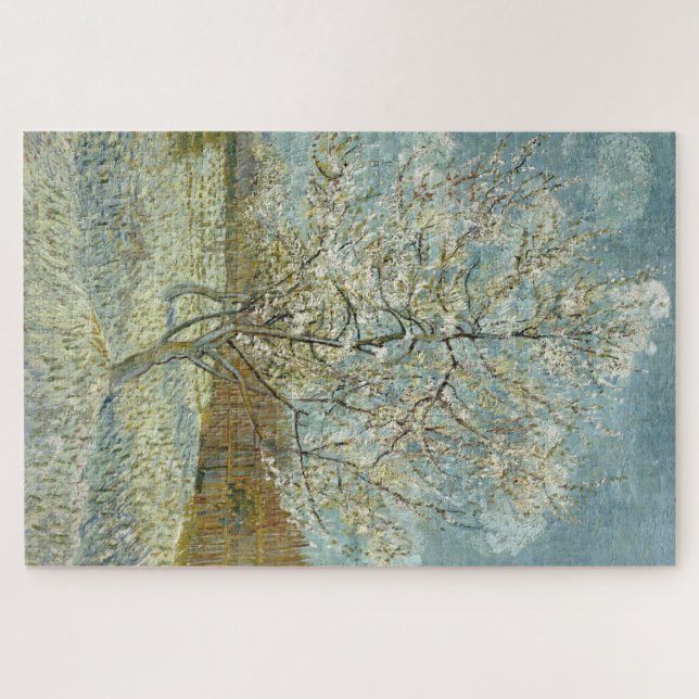 Der rosa Pfirsichbaum von Van Gogh Puzzle (Horizontal)