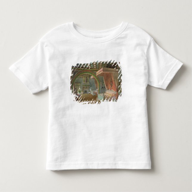 Der rosa Raum im Chateau de Roquetaillade Kleinkind T-shirt (Vorderseite)