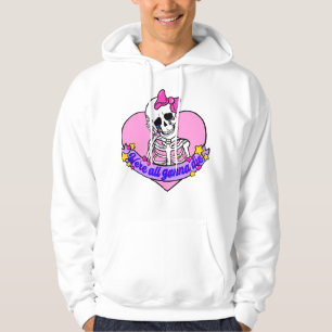 Der Rosa-Schädel die alle Hoodie