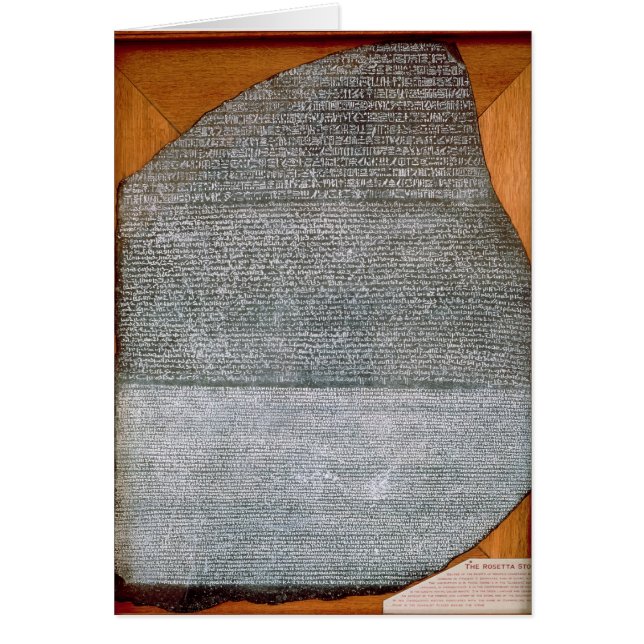 Der Rosetta Stein, von Fort-St. Julien, (Vorne)