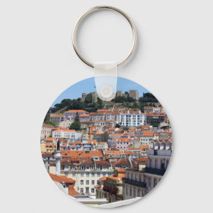 Der Rossio und der Hügel von des Burgs, des Schlüsselanhänger