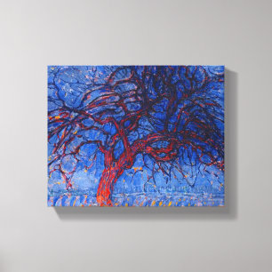 DER ROTE BAUM, Leinwand, Kunst PIET MONDRIAN Leinwanddruck