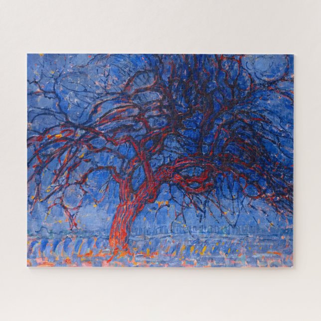 Der Rote Baum von Piet Mondrian Puzzle (Horizontal)