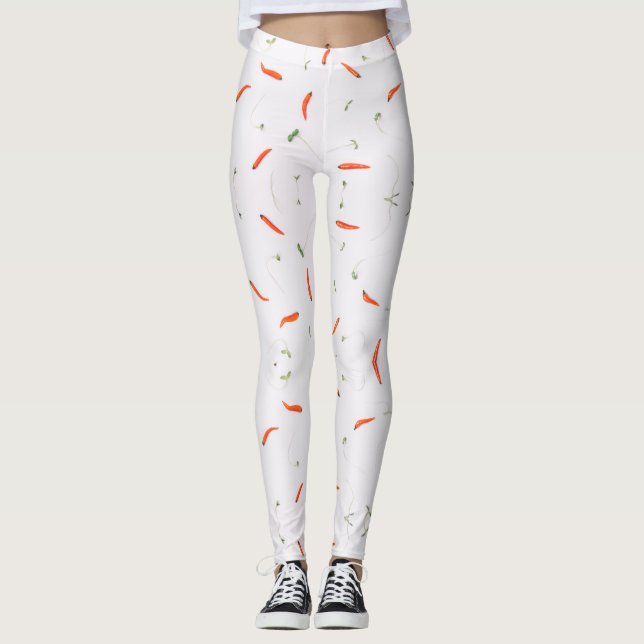DER ROTE CHILI. ES IST HEISS! LEGGINGS (Vorderseite)