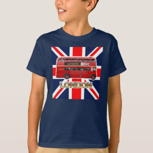 Der rote Doppeldecker-London-Bus T-Shirt