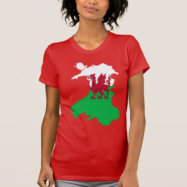 Der rote Drache wird den Weg weisen T-Shirt (Vorderseite)