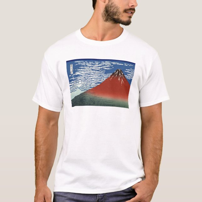 Der rote Fujisan T-Shirt (Vorderseite)