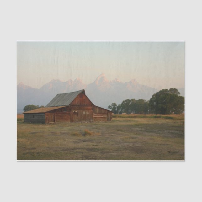 Der Rote Holzstall gibt uns sein Dach zu Seidenpapier (Vorderseite)