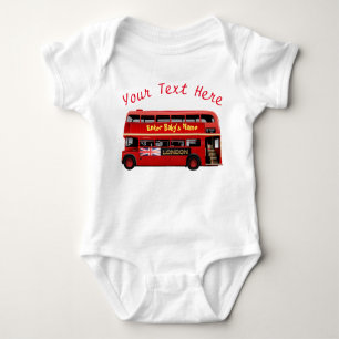 Der rote London-Bus Baby Strampler