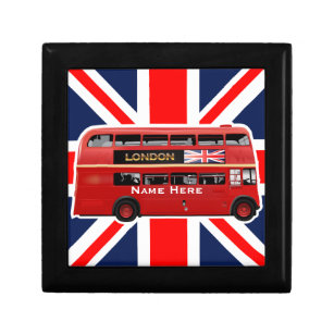 Der rote London-Bus Schmuckschachtel