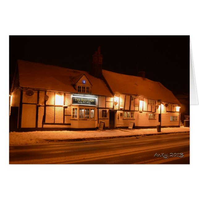 Der rote Löwe - Winter (Vorderseite (Horizontal))