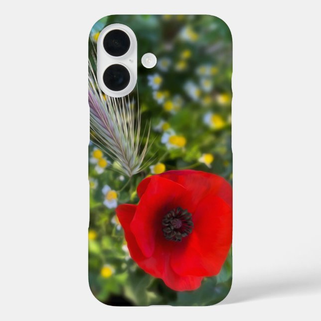 Der rote Mohn Case-Mate iPhone Hülle (Rückseite)