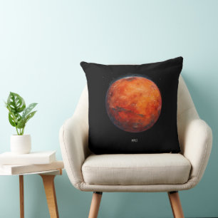 Der Rote Planet: Mars Aquarell Kissen