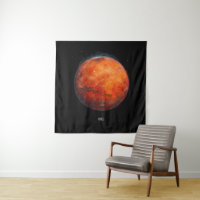 Der Rote Planet: Mars Aquarell