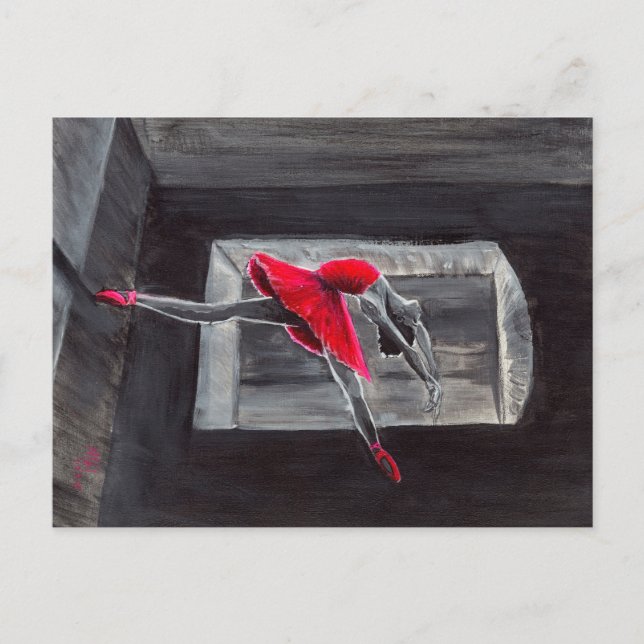 Der rote Schwan Postkarte (Vorderseite)