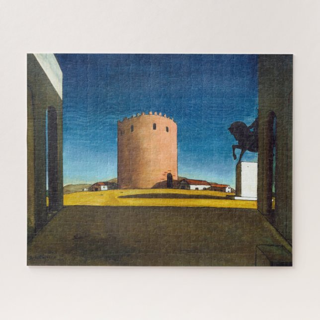Der Rote Turm | Giorgio de Chirico |  Puzzle (Horizontal)