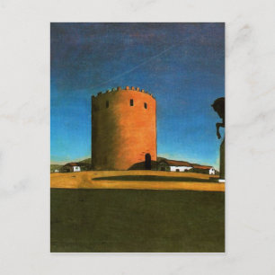 Der rote Turm von Giorgio de Chirico 1913 Postkarte