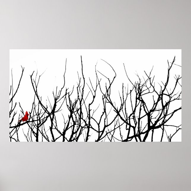 Der Rote Vogel von Leslie-Paprikaschoten Poster (Vorne)