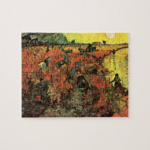 Der Rote Weinberg von Vincent van Gogh Puzzle