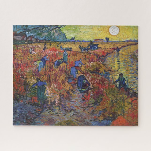Der Rote Weingarten | Vincent van Gogh | Puzzle (Horizontal)