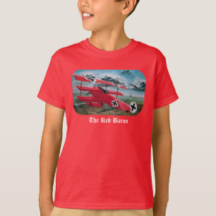 Der roten Fokker des Barons Triplane T-Shirt