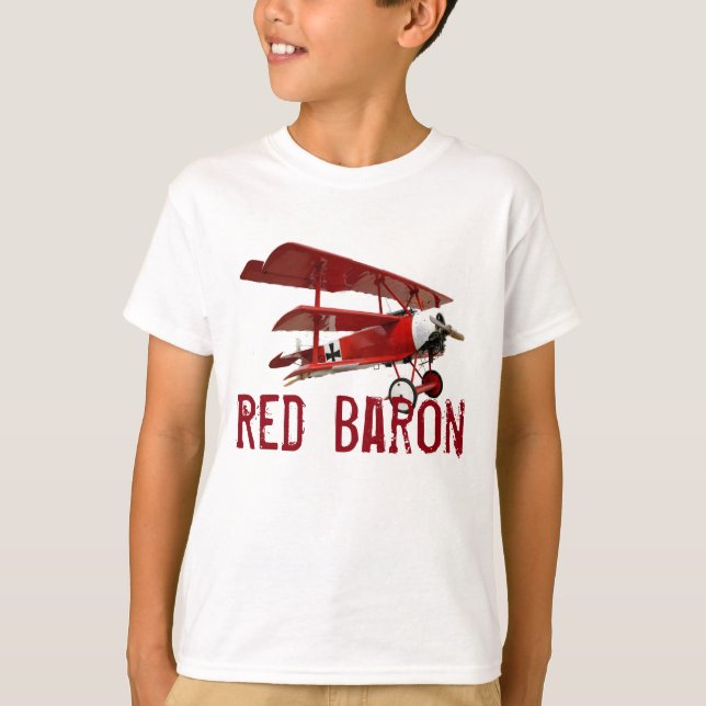 Der "roter Baron" Triplane T-Shirt (Vorderseite)