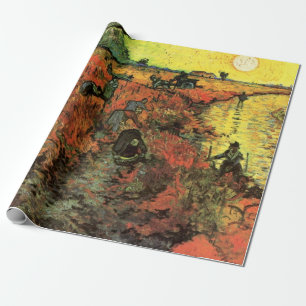 Der Rothe Weinberg von Vincent van Gogh Geschenkpapier