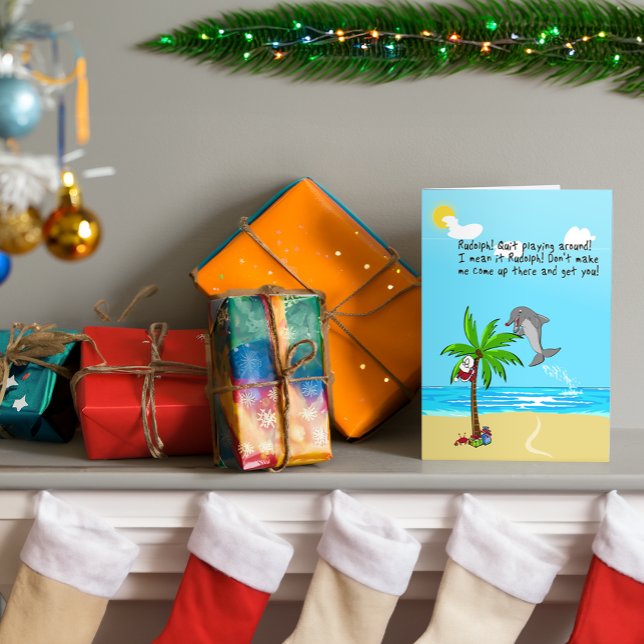 der rotnasige Delphin Feiertagskarte (Von Creator hochgeladen)