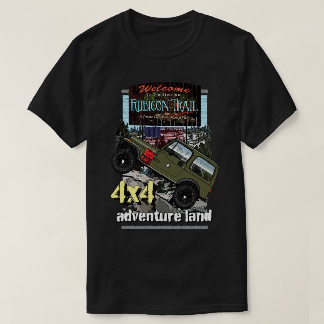 der Rubicon Trail1 T-Shirt (Design vorne)