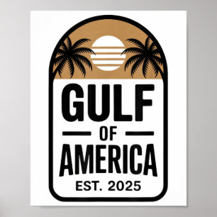 Der Rücken Golf von Amerika nach 2025 Golf von Mex Poster