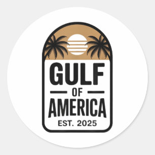 Der Rücken Golf von Amerika nach 2025 Golf von Mex Runder Aufkleber