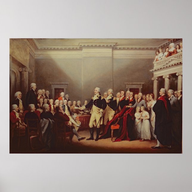 Der Rücktritt George Washington Poster (Vorne)