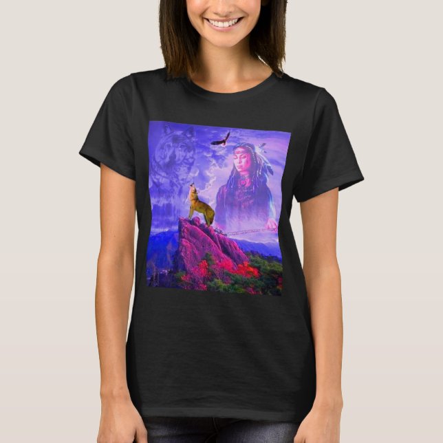 Der Ruf des großen Wolfsinns T-Shirt (Vorderseite)