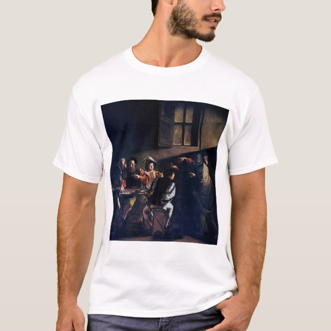 Der Ruf des heiligen Matthew, Caravaggio T-Shirt (Vorderseite)