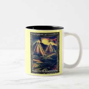 Der Ruheplatz, Pyramiden Zweifarbige Tasse