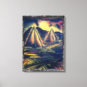 Der Ruheraum, Pyramiden Leinwanddruck