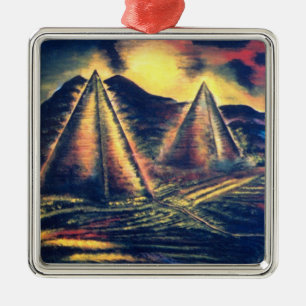 Der Ruheraum, Pyramiden Silbernes Ornament