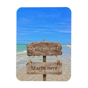 Der Ruhestand beginnt hier! Sanibel Island Beach Magnet