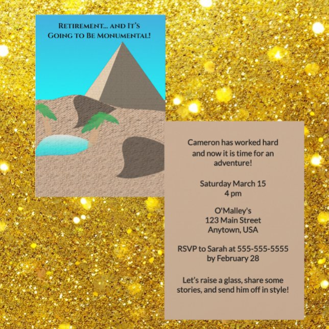 Der Ruhestand wird monumental sein Einladung (Von Creator hochgeladen)