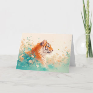 Der ruhige Blick eines majestätischen Tigers Karte