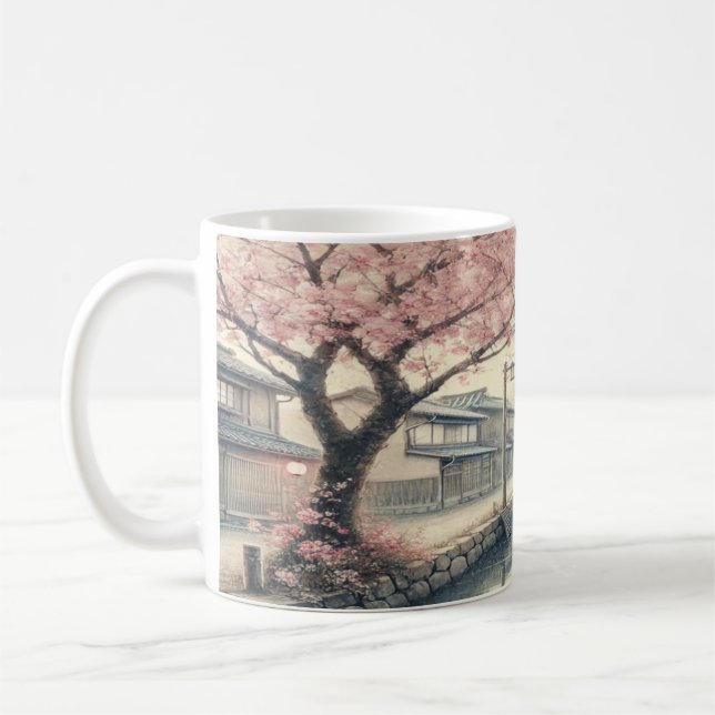 Der ruhige Frühling in Japan Kaffeetasse (Links)