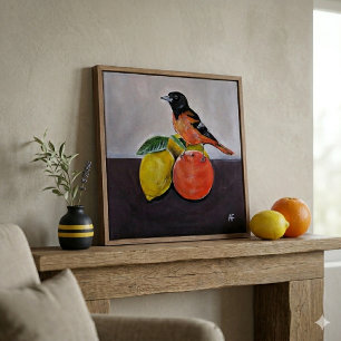 Der ruhige Pose-Malerei des Orioles von Alfred Fox Leinwanddruck