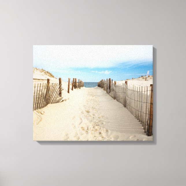 Der ruhige Strand Leinwanddruck (Vorderseite)