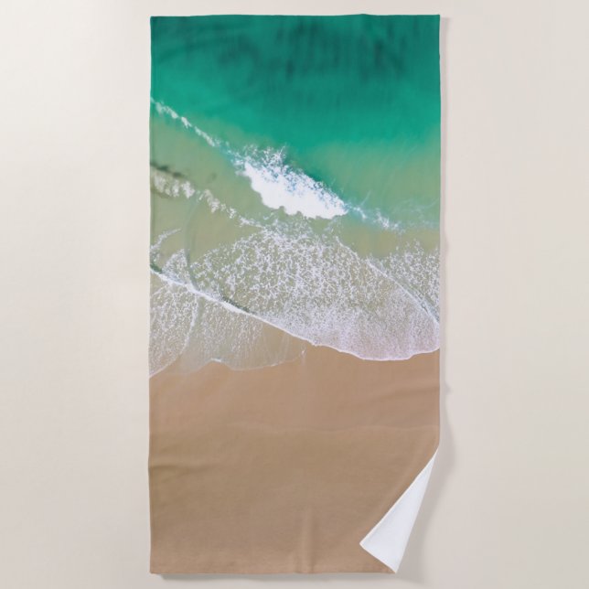 Der ruhige Strand Strandtuch (Vorderseite)