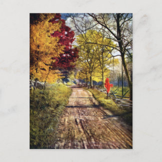 Der Ruhm der Herbstbäume Postkarte